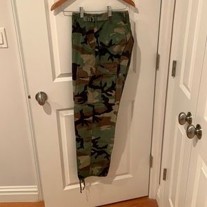 BDU Pants Woodland Camo Small Regular Lightly Used